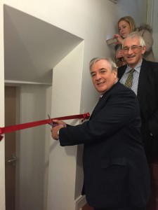 cutting the ribbon